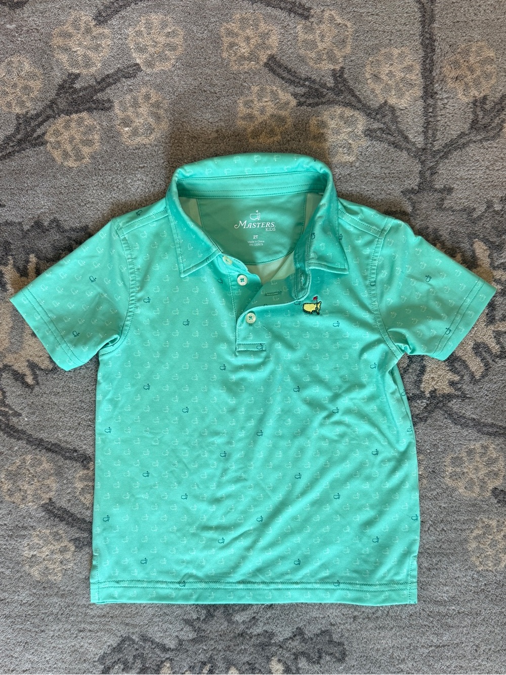 The Masters Kids Golf Polo | Masters Green | 2T